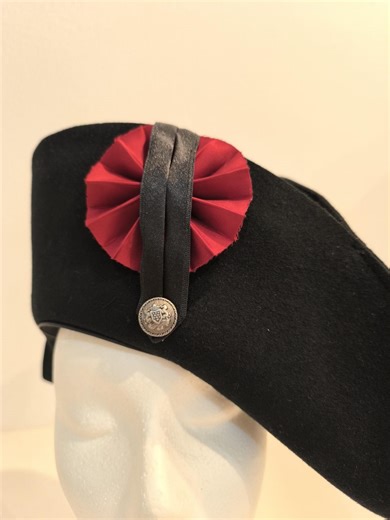 Napoleonic Bicorn Hat With Black Trim Metal Button and Red Cockade for Historical Reenactment - Etsy