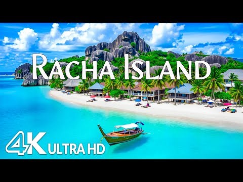 Racha Island 4K - Tropical Paradise, Crystal-Clear Waters & Vibrant Marine Life with Relaxaing Music