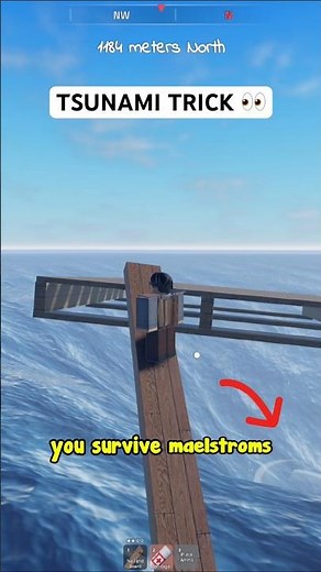 HOW TO SURVIVE MASSIVE WAVES EASILY IN RUSTY RAFTS #roblox