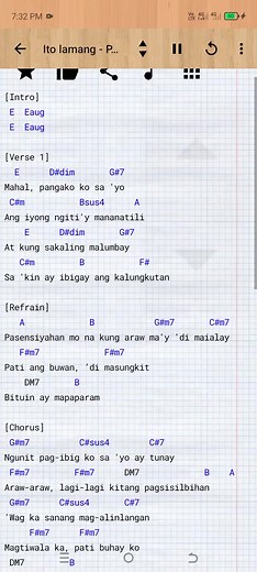 Ito Lamang By Project Romeo: Guitar Chords & Lyrics