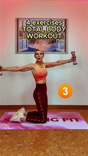 4 Dumbbell Exercises for Total Body 🔥 Quick Full Body Workout