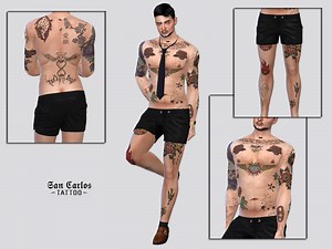 McLayneSims' Sims 4 Male Tattoos