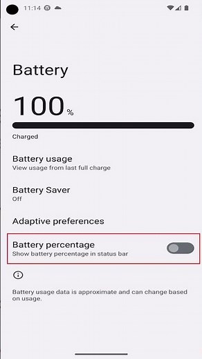 How to Show Battery Percentage on Android Phone or Tablet