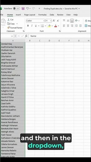 Finding Duplicates In Excel - Method 01 of 05 : Conditional Formatting #Shorts