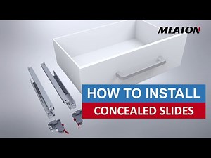 How to install undermount concealed drawer slides | MEATON
