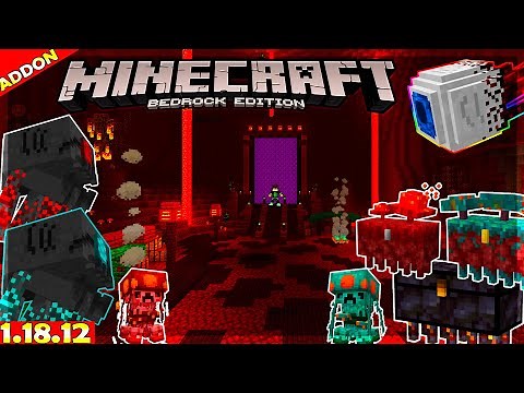 Nuevas Criaturas del Nether 😱 | Nether Plus Addon Review | Minecraft Bedrock 1.19 - 1.18