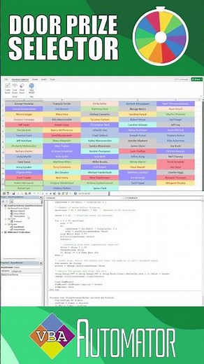 Create a Random Name Selector Using Excel VBA #excel #exceltricks #vba #conference #doorprize