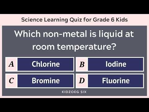 Science Learning Quiz for Grade 6 Kids | 30+ Questions with Answers | Class 6 Science Quiz Video