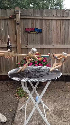BVIRAL on Instagram: "Awesome #BVIRAL (@brokedeckcreations) Homemade Jousting Robots Battle with Beer Cans on a Tabletop Arena"