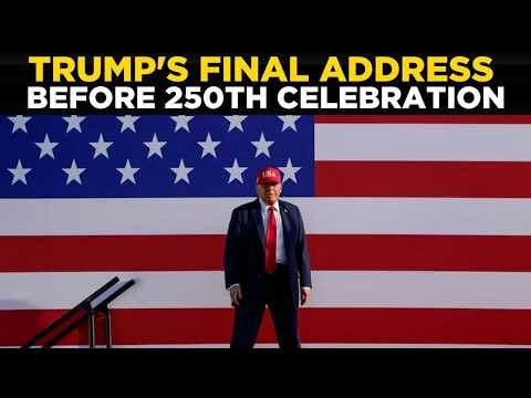 US NEWS LIVE: Trump's FIERY Address Ahead of 250th, 'WE WERE DEAD, NOW WE'RE HOTTEST!' | World News