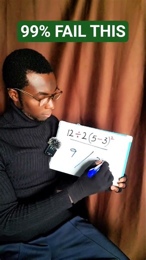 99% Get This Wrong! 12 ÷ 2(5 - 3)² = ? 🤯 #Shorts