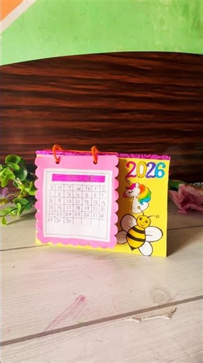 DIY Table Calendar 📆 #diy #homedecor #craft #reels #pinterest #calendar #5minutecrafts