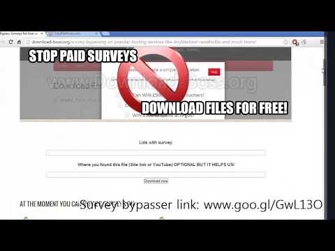 How to bypass (skip) surveys for free NeedForFile TinyFilesHost and more