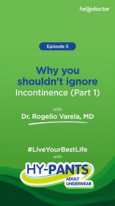 86 reactions | Bukod sa physical effects, apektado rin ang emotional at psychological well-being ng isang incontinent patient. Tatalakayin ito ni Dr. Jong Varela Jr. Solusyonan ang incontinence ! Click here to get 2 FREE pants when you buy Hy-Pants Pack of 10. Lazada: https://www.lazada.com.ph/js-unitrade-adult-care Shopee: https://shopee.ph/caressadultdiapers #LiveYourBestLife #Hy-Pants #HelloDoctorPH | Hello Doctor | Facebook