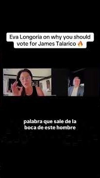 Eva Longoria Has a Message About James Talarico—and Your EX 😂 #Talarico #Texas #shorts