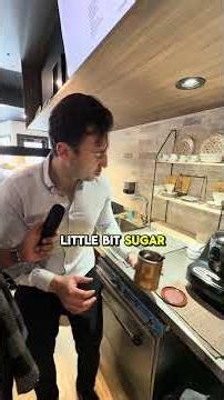 The making of a Turkish Cofee at Cafe galata