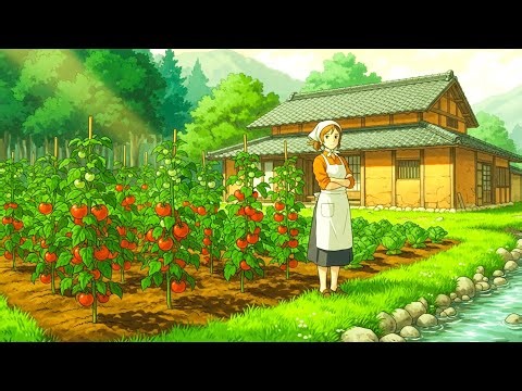 A Peaceful Village Kitchen by the Stream | Garden-Fresh Cooking🍅🍅