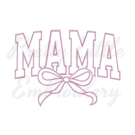 Applique MAMA Machine Embroidery Design - Etsy