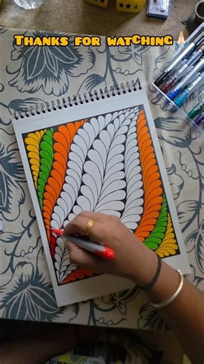 Zentangle pattern: Fast & Free | shorts #youtubeshorts #trendingshorts #Mandala #ytshorts #shortfeed