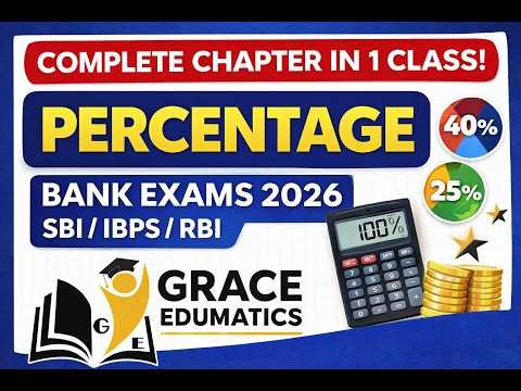 Percentage Chapter Full Concept Questions | IBPS / SBI / RBI | Percentage from Basic to Advance