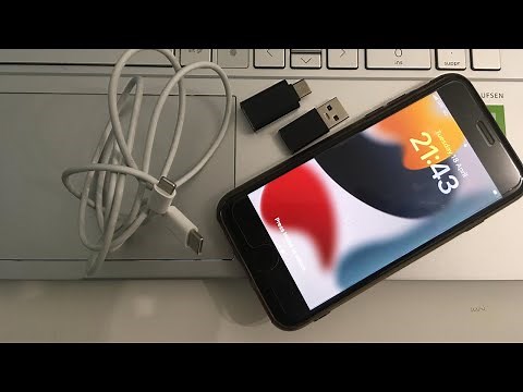 How to connect iphone or smartphone to laptop or power adopter without USB C port