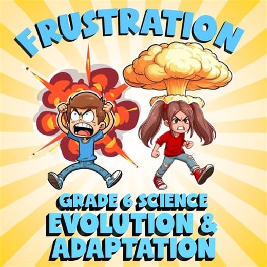 Evolution & Adaptation FRUSTRATION Science Game - No Prep Grade 6 Review