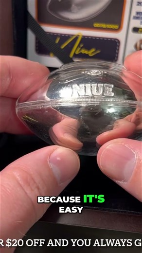 World's FIRST 3D Football Coin: Not Your Grandpa's Silver! #shorts