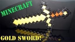 Minecraft  Paper Gold Sword (No glue or tape - Sonobe) Budder Sword Minecraft Blog