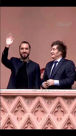 El saludo de Bukele con Milei en la Casa Rosada