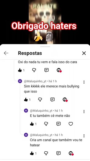 #haters um comentário desse eu até me emociono 🥲