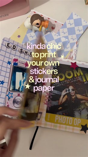 Kinda Chic to Print Your Own Stickers & Journal Papers ✂️✨ #kpopstickers #cricut