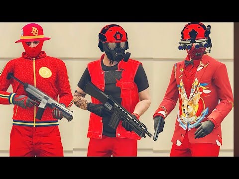 GTA V - 5 Easy Tryhard Outfits Tutorial #215 (Red Outfits 2025)