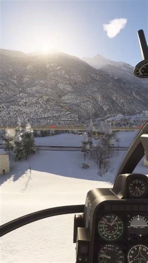 MICROSOFT FLIGHT SIMULATOR 24 #helicopter #snow #aviation #drone
