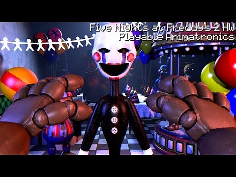 Five Nights at Freddy's 2 HW Playable Animatronics | Finding Hidden Secrets Within The Pizzeria!