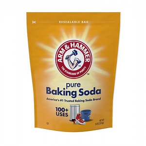 ARM & HAMMER Pure Baking Soda, For Baking, Cleaning & Deodorizing, 5 lb Resealable Bag