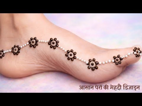 💖 pairon ki mehandi / foot mehndi design simple / legs