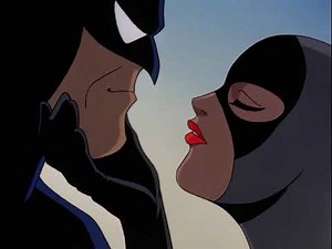 Catwoman BTAS Remastered Flirting with Batman