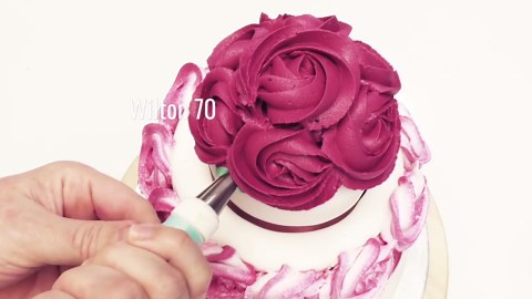 Rose Cake tutorial Royal icing decorating by ItalianCakes USA