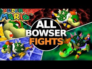 Super Mario 64 - BOWSER Final Boss | All 3 Fights