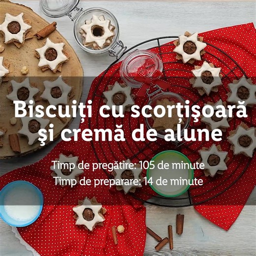 1.2K views · 1.5K reactions | Avem fani desert pe aici?  O nouă rețetă de biscuiți fragezi și aromați cu scorțișoară și cremă de alune este disponibilă acum în #BucatariaLidl.  Vezi rețeta aici  https://bit.ly/4p7OIIs. | Lidl Romania | Facebook