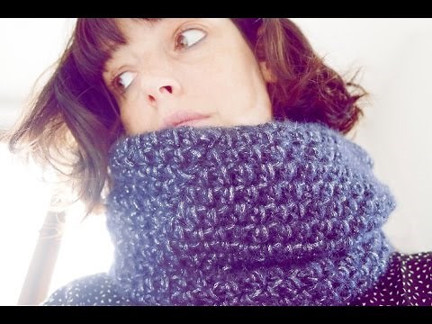 Snood double au crochet (en demi-brides)