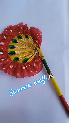 Handmase fan design🥰#shorts #viral #diy #art #summercraft #decoration #drawing #craftideas