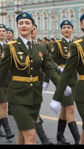 Russian Female Officers Command Attention.
