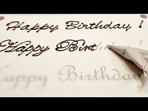 How to write on a cake - Tutorial for Beginers!