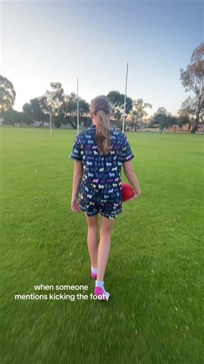 Kicking Footy with Best Friend Fun