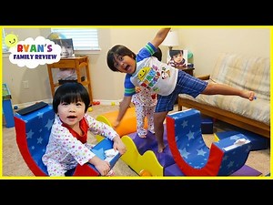 Obstacle Course Pretend Play with Ryan, Emma , and Kate!!! - Videos For Kids