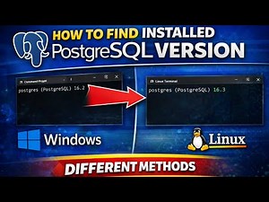 How to find the installed PostgreSQL version on Windows & Linux — from command line to GUI tools!