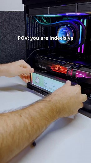 The 8.8″ Universal Screen installs anywhere. The real challenge? Deciding where to put it. 🤭 #lianli #case #pc #screen #build | Lian Li HQ