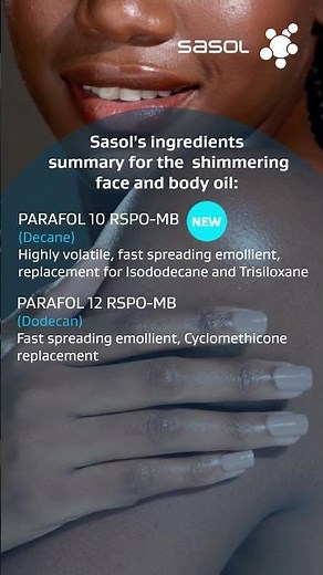 #SasolChemicals | Shimmering Face And Body Oil