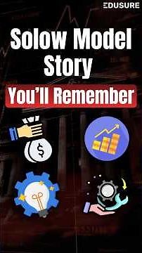 Solow Growth Model explained in 1minute! #shorts